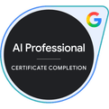 AI Professional certificate completion badge